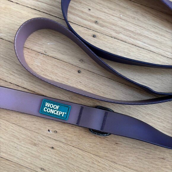 Waterproof Dog Leash Size L in Purple Ombre by "Woof Concept" - Picture 8 of 9